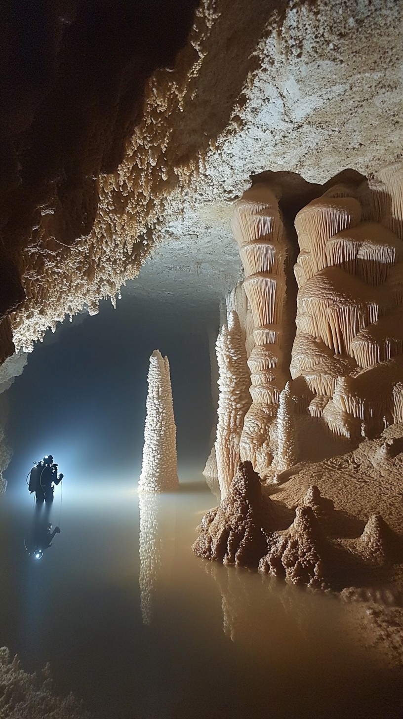 Free Cave Exploration Journey Image - Cave, Explorer, Stalagmites ...