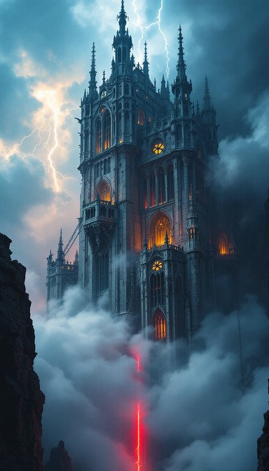 Free Stormy Cathedral Sky Image - Storm, Cathedral, Lightning ...