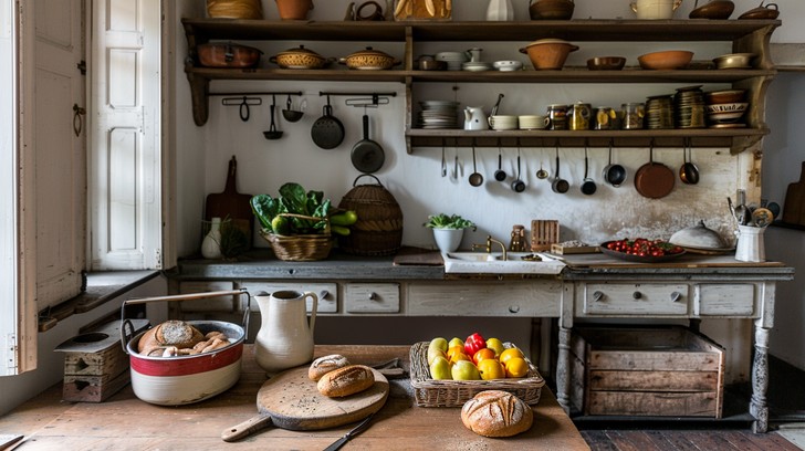 Free Rustic Kitchen Essentials Photo - Kitchen, Rustic, Bread ...