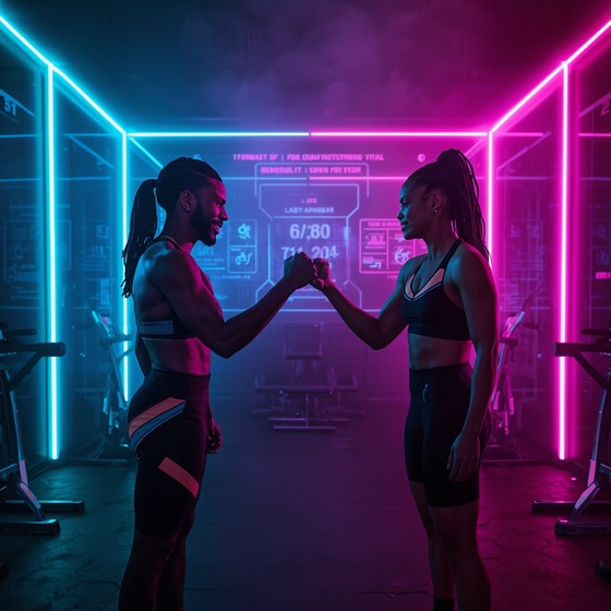 Free Neon Gym Motivation Image - Cyberpunk, Futuristic, Neon | Download ...