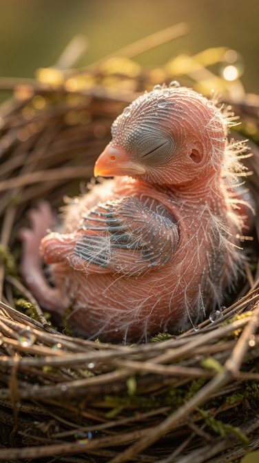 Free Nestled Newborn Bird Image - Bird, Nest, Newborn | Download at ...
