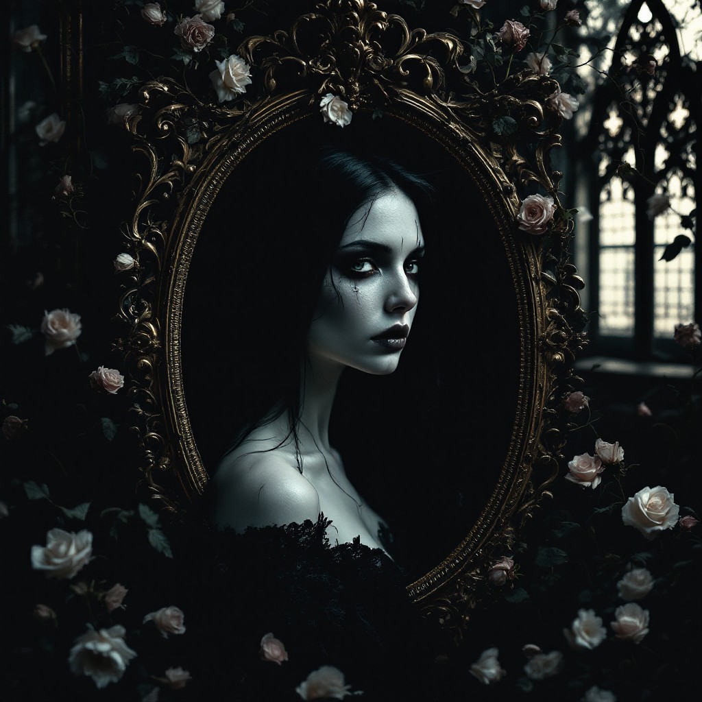 Free Gothic Mirror Portrait Image - Gothic, Victorian, Portrait ...