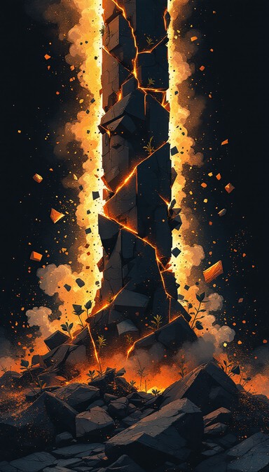 Free Destruction Breeds Life Image - Abstract, Geometric, Collapse ...