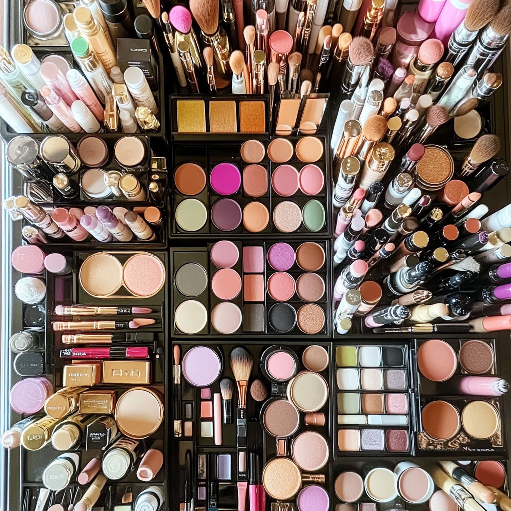 Free Cosmetic Collection Display Image - Makeup, Brushes, Cosmetics ...