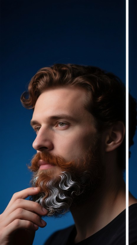 Free Contemplative beard portrait Image | Download at StockCake