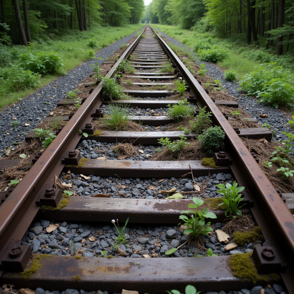 Endangered Rails Free Nature Reclaims Rails Image - Abandoned, Railways, Tracks ...
