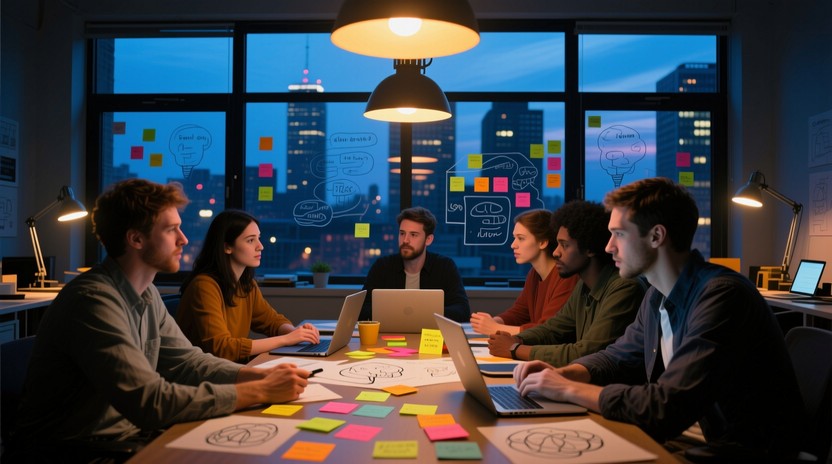Free Creative Evening Brainstorm Image - Brainstorming, Collaboration ...