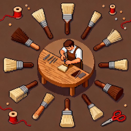 Free Cozy Crafting Station Image - Crafting, Pixelart, Scissors ...