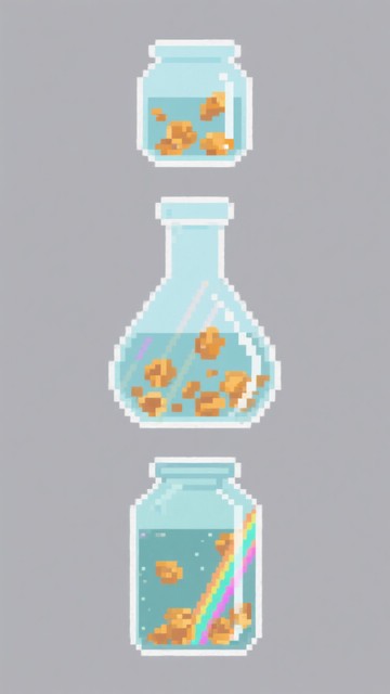 Free Pixelated Alchemy Flask Image - Flask, Potion, Pixel | Download at ...