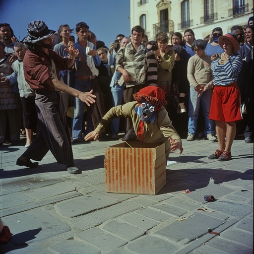 Free Street Performance Scene Image - Street, Performance, Clown ...