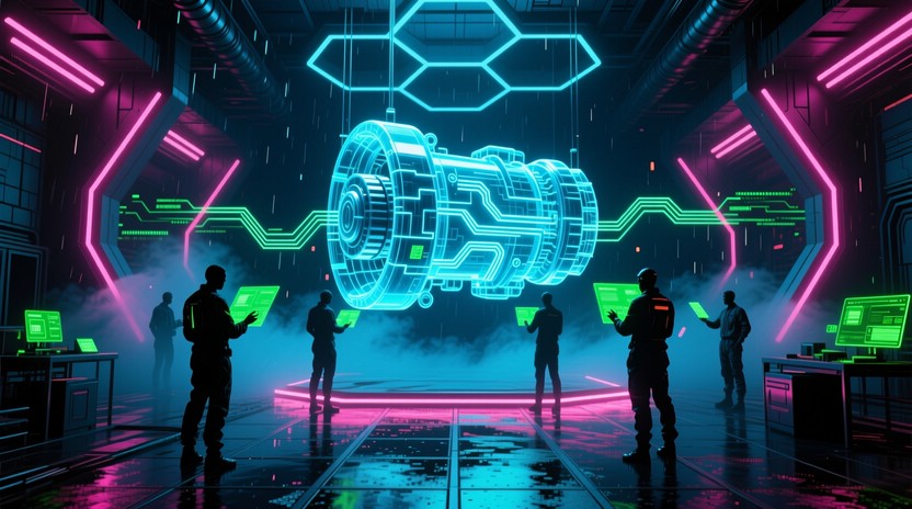 Free Cyberpunk Technology Workspace Photo - Cyberpunk, Holographic ...