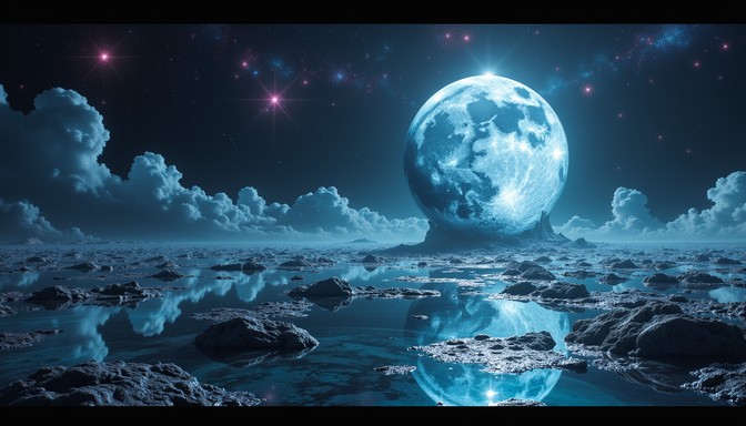 Free Lunar Night Reflection Image - Moon, Cosmic, Night | Download at ...