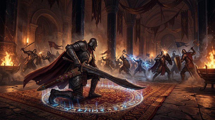 Free Epic Battle Unfolds Image - Warrior, Fantasy, Battle | Download at ...