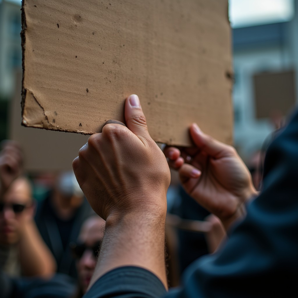 Protest Hand Signals Free Protest Sign Grip Image - Protest, Sign, Hands | Download at StockCake