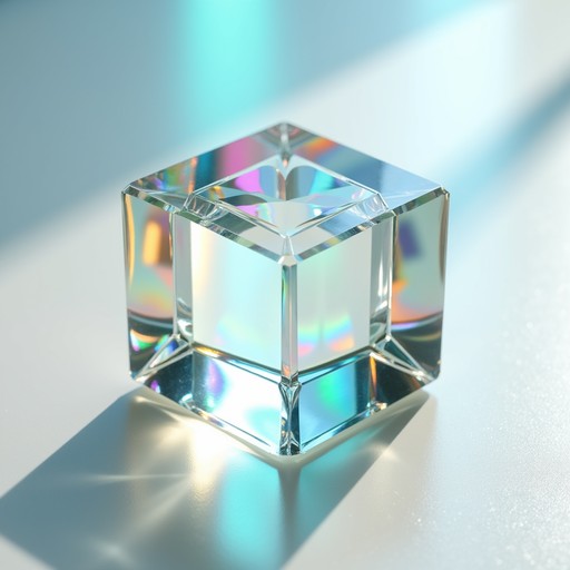 Free Prismatic Crystal Cube Image - Crystal, Cube, Prism | Download at ...
