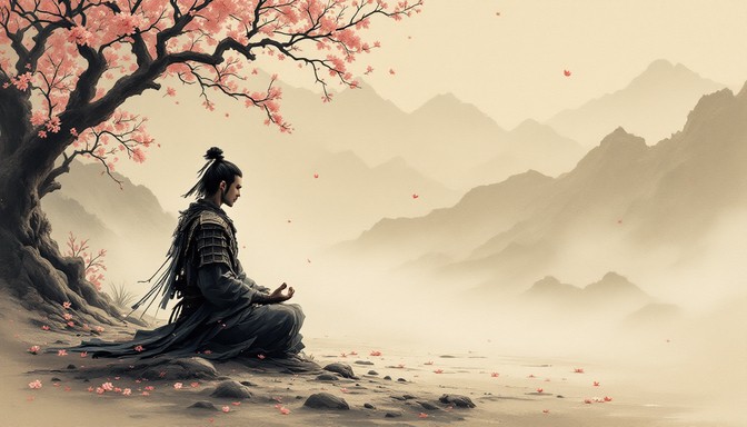 Subtle Samurai Free Samurai's Dawn Meditation Image - Samurai, Meditation, Zen ...