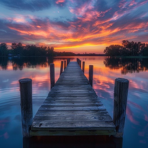 Free Sunset Lake Pier Image - Sunset, Lake, Pier | Download at StockCake