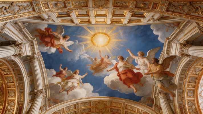 Free Heavenly Baroque Ceiling Image - Baroque, Fresco, Ceiling ...