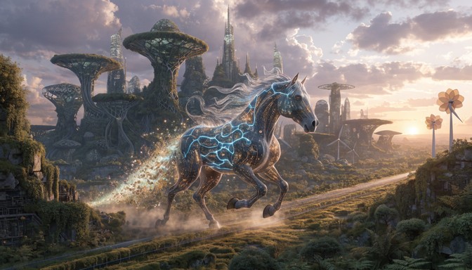Free Alien Horse Sunrise Image - Horses, Alien, Sci-fi | Download at ...