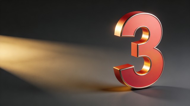 Free Bold Red Number Image - Number, Red, 3d | Download at StockCake