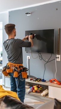 Free TV Installation Process Image - Technician, Installation ...