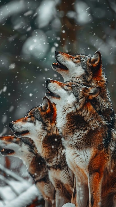 Free Wolves in Snow Image | Download at StockCake