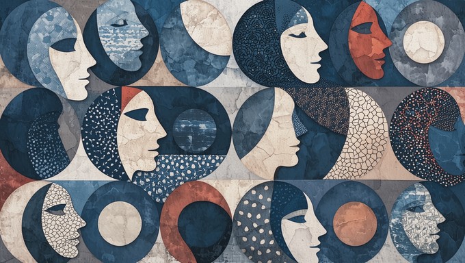 Free Art Deco Profiles Image - Pattern, Silhouette, Profile | Download ...
