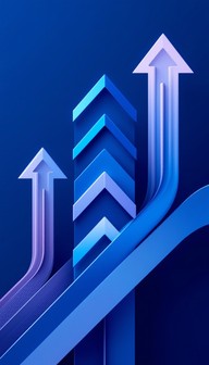 Free Rising Blue Arrows Image - Arrows, Growth, Progress | Download at ...
