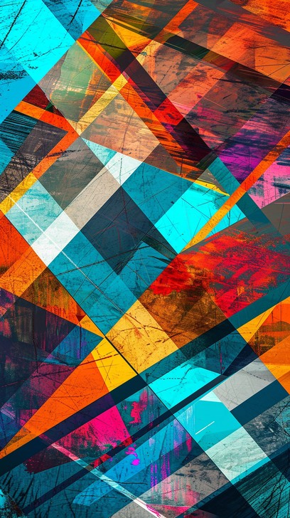 Free Vibrant geometric art Image - Abstract, Colorful, Geometric ...