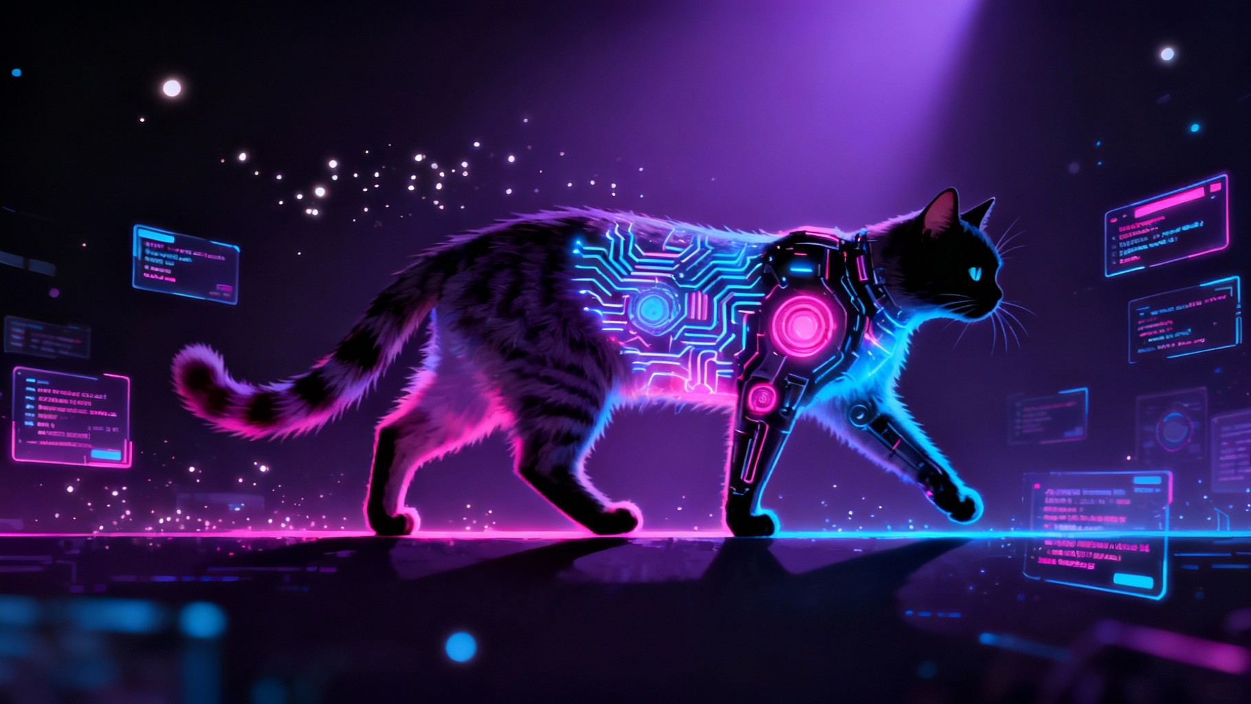Cyper Kat Free Cyber Kitty Transformation Photo - Cyberpunk, Cat, Feline ...