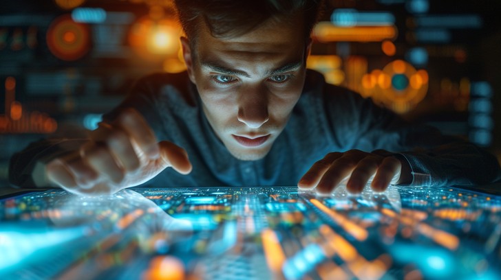 Guy In Technology Free Joyful Tech Interaction Image - Young, Man, Technology | Download ...