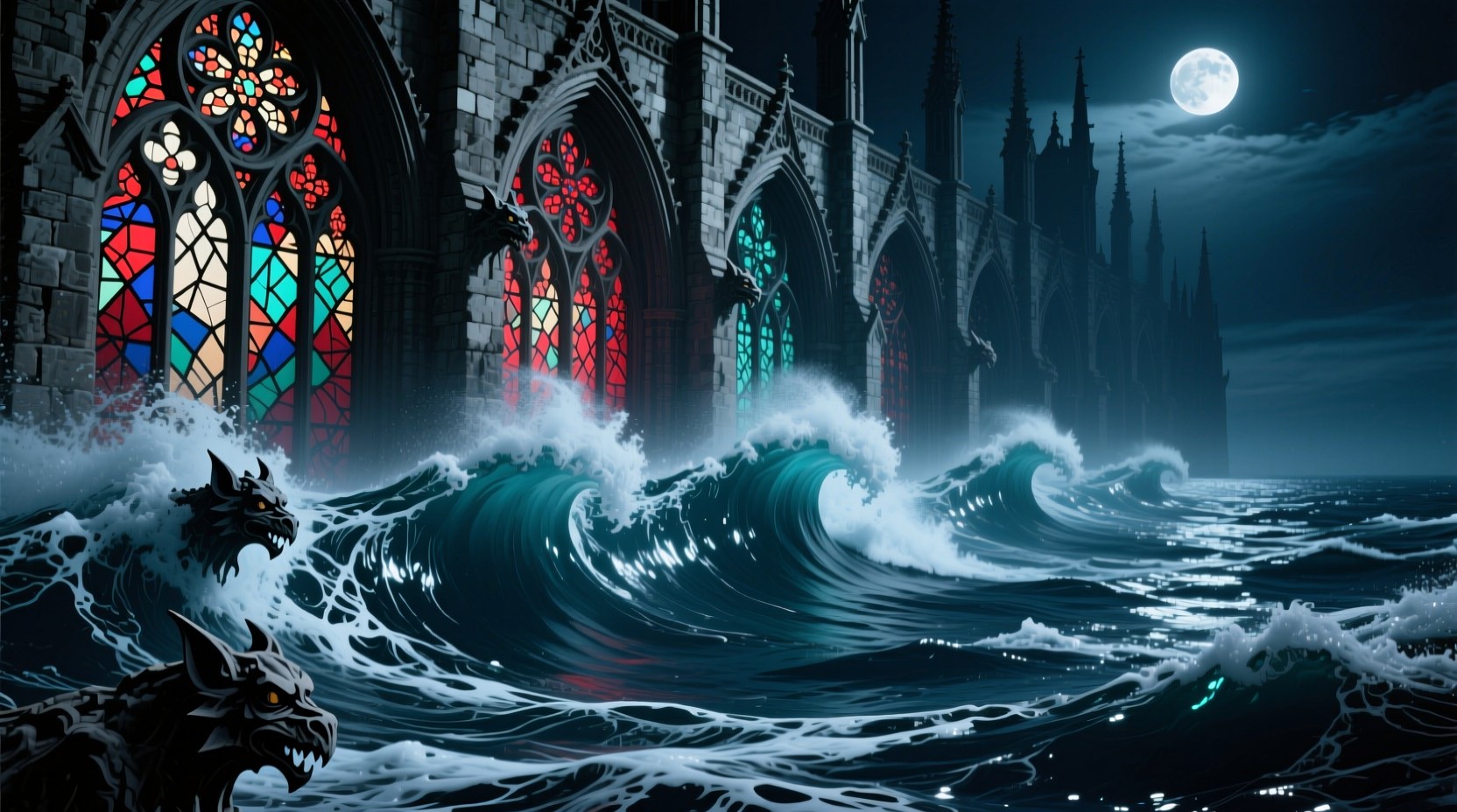 Free Gothic Waves Rise Photo - Gothic, Cathedral, Ocean | Download at ...