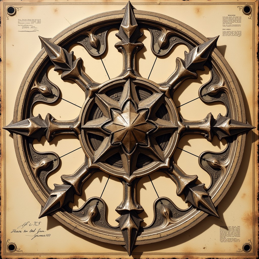 Free Ornate Compass Rose Image - Compass, Medieval, Ornate | Download ...