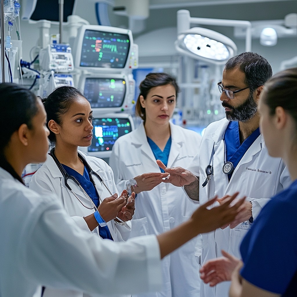 Open Discussion Doctors Free Doctors discussing urgently Image - Hospital, Doctors, Discussion ...
