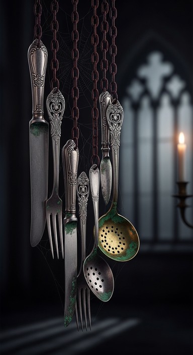 Silverware Voodoo Free Victorian Dining Ritual Image - Gothic, Victorian, Silverware ...