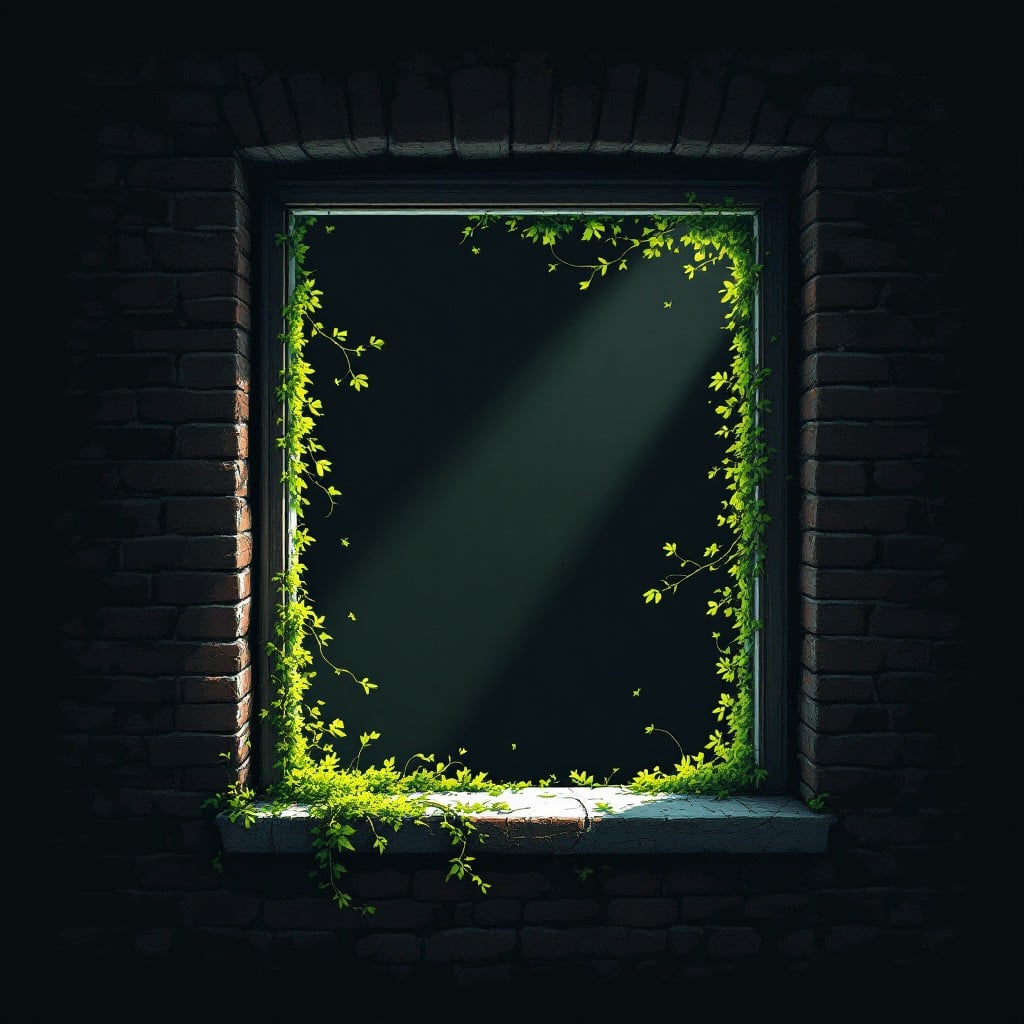 Free Overgrown Pixel Window Photo - Window, Frame, Vines | Download at ...