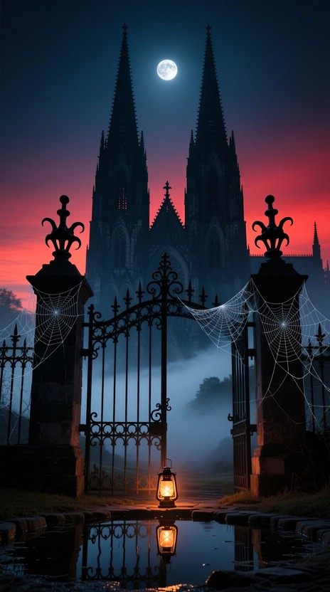 Download Moonlit Gothic Cathedral Image - Cathedral, Gothic, Spires ...