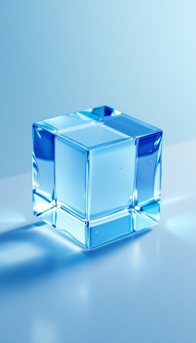 Water Transparency Cube Free Crystalline Blue Cube Image | Download at StockCake