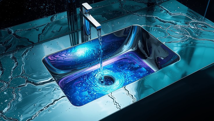 Free Cosmic Sink Portal Image - Luminous, Futuristic, Basin | Download ...