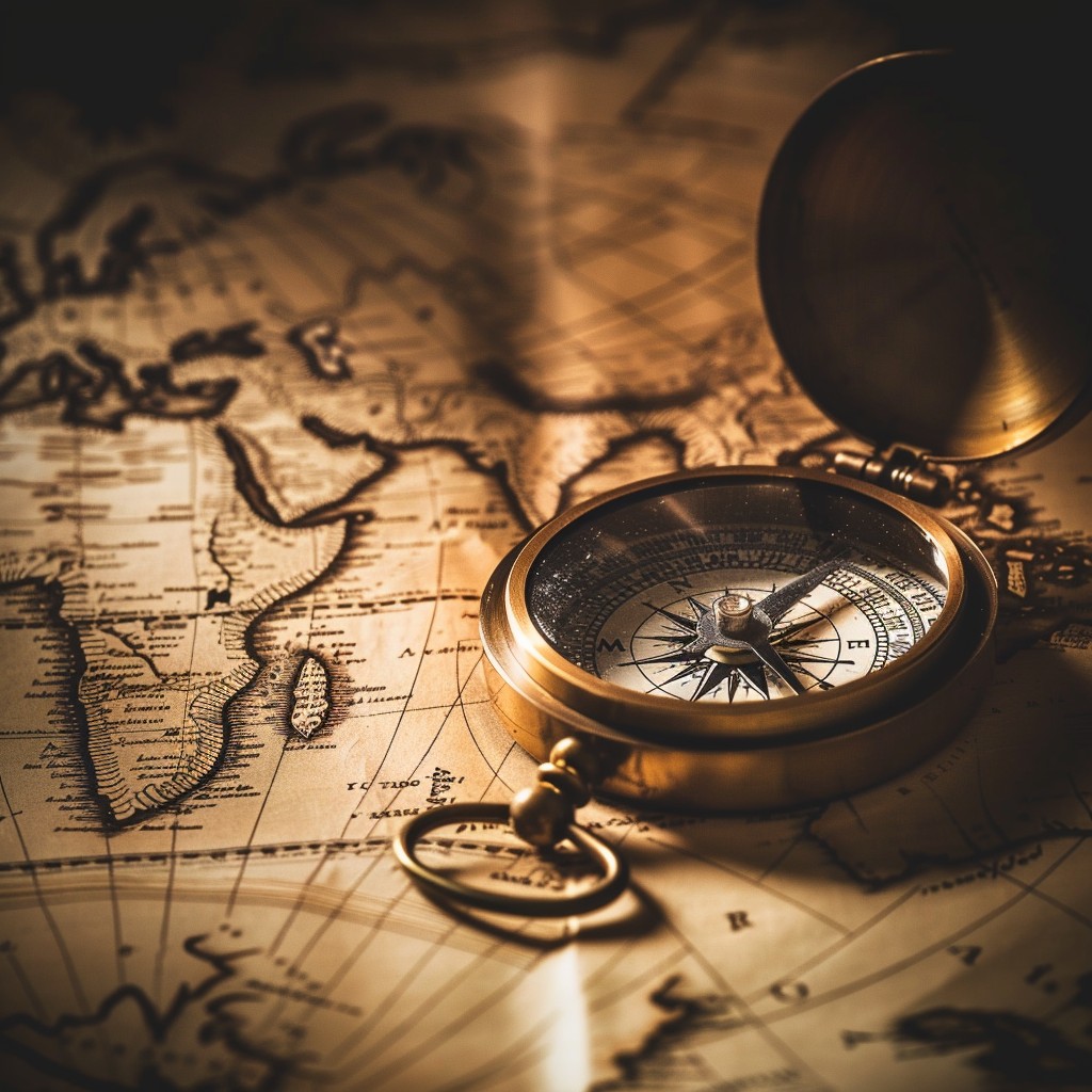 Free Vintage Compass Navigation Photo - Antique, Compass, Map ...