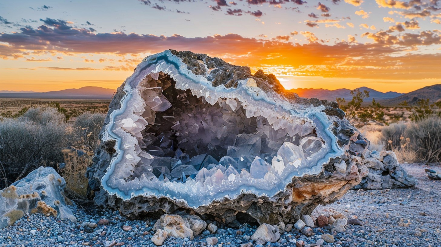 Geode Pictures Free Free Geode at Sunset Image - Geode, Sunset, Crystals | Download at ...