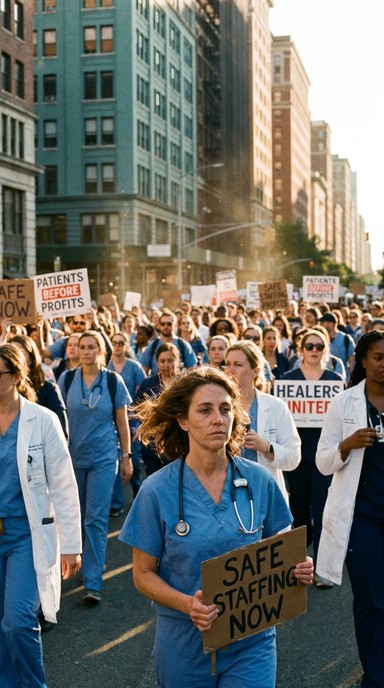 Download Nurses Demand Fairness Image - Nurse, Protest, Advocacy ...