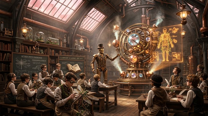 Free Steampunk Classroom Dreams Image - Steampunk, Victorian, Classroom ...