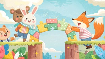 Free Animals Build Together Image - Teamwork, Animals, Children ...