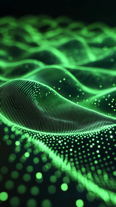 Free Green luminous waves Image - Green, Waves, Luminous | Download at ...