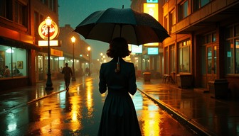 Free Rainy Noir Night Image - Rainy, Noir, Vintage | Download at StockCake