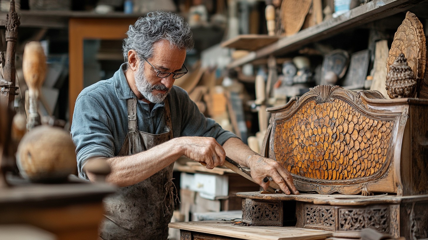 Free Artisan Restoring Furniture Image - Artisan, Woodworking ...