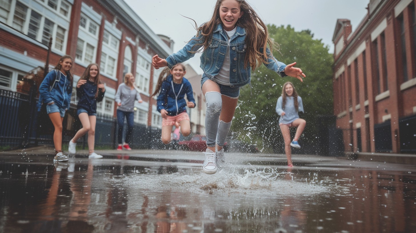 Free Joyful Puddle Jumping Image - Joy, Friends, Puddle | Download at ...