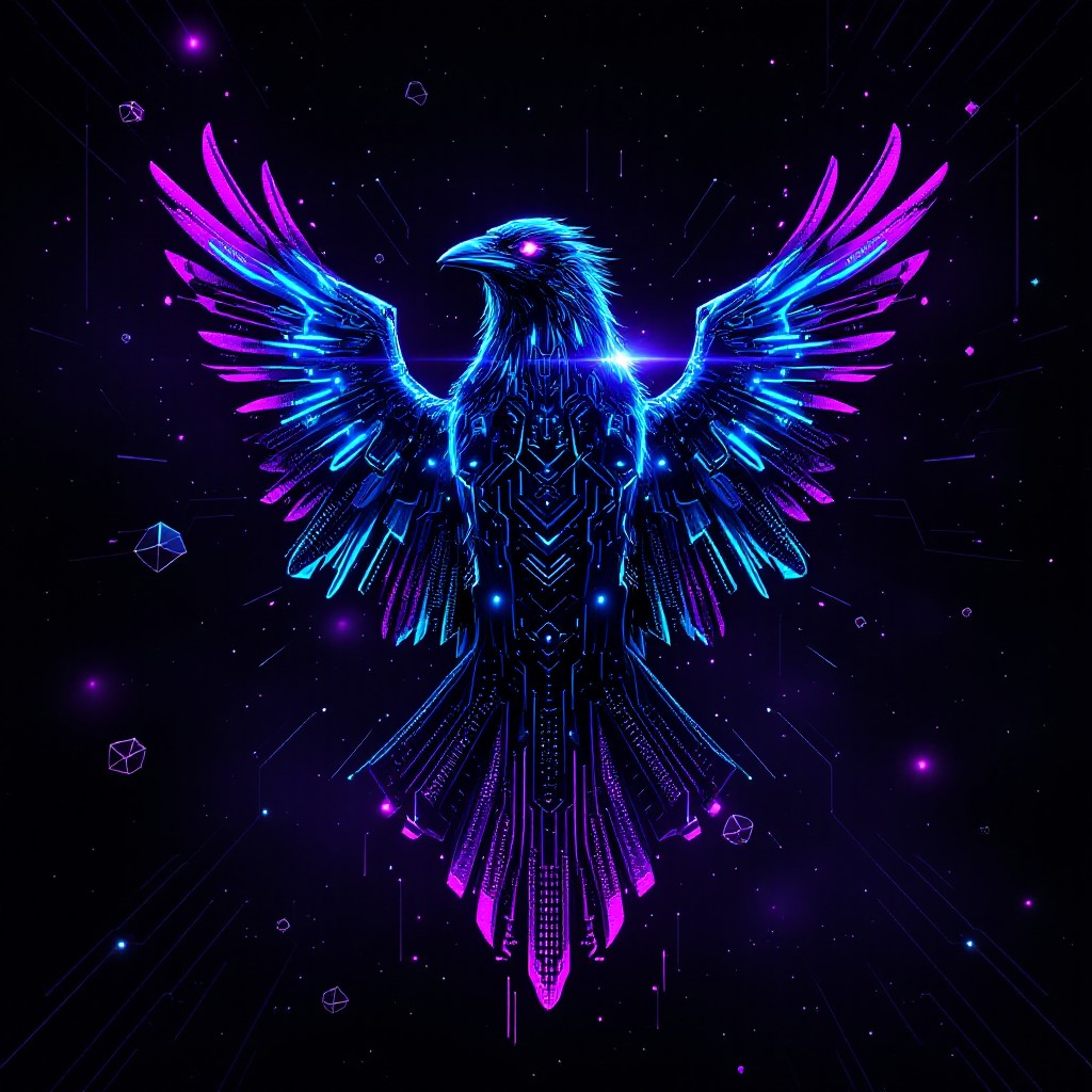 Free Neon Cyber Raven Image - Cyberpunk, Raven, Neon | Download at ...