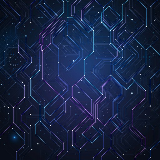 Red Circut Pattern Modern geometric technology background featuring glowing cyan and ...